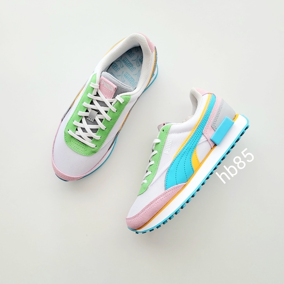 Puma Shoes Puma Future Rider Double St Whitepink Ladyscuba Blue Womens 7 Poshmark Puma Shoes Puma Future Rider Double St Whitepink Ladyscuba Blue Womens 7 Poshmark